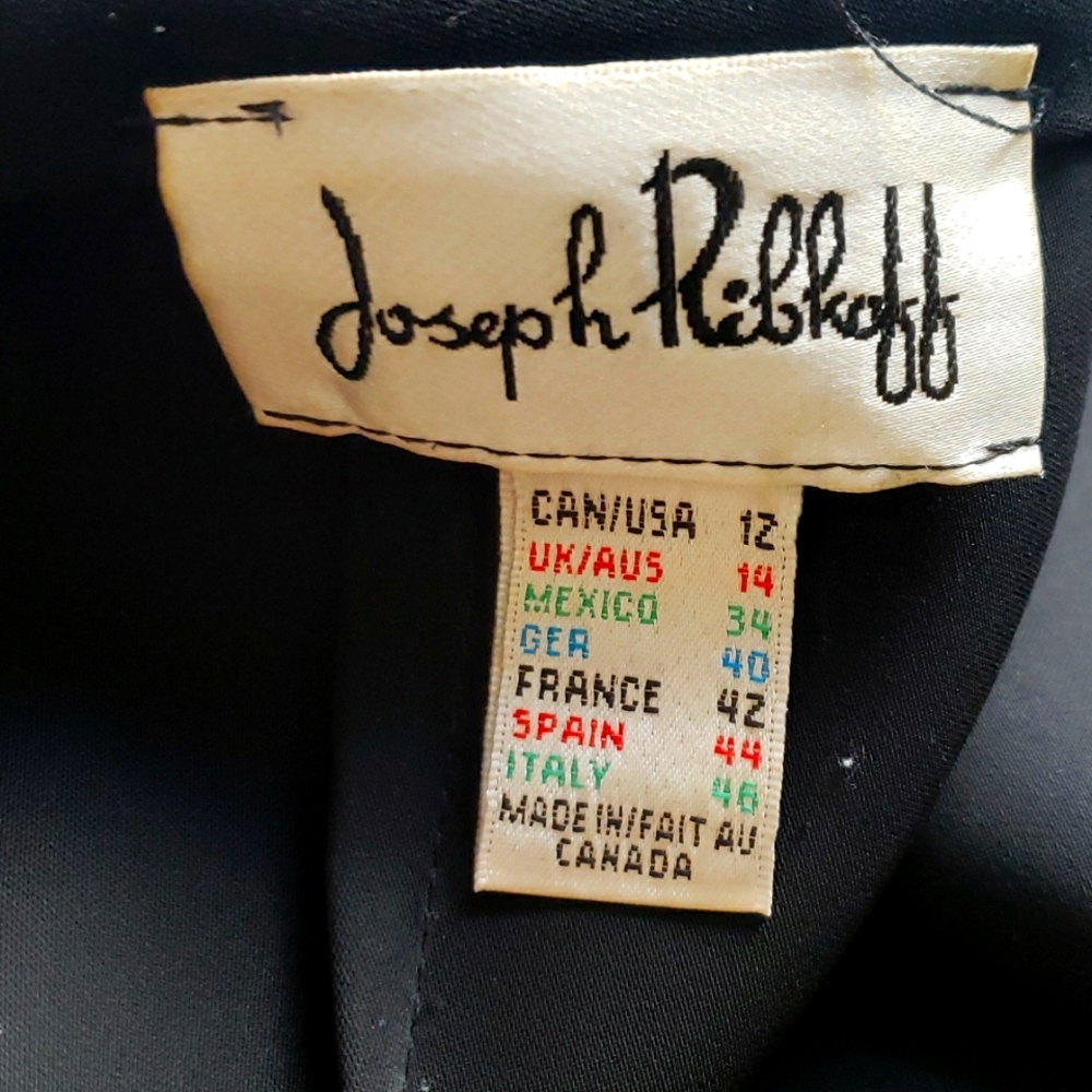 Joseph Ribkoff Black Knee Length Pencil Skirt